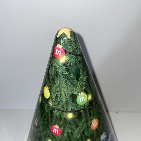 M&M's Christmas Tree Musical Rotating Tin 2017 - Plays "Deck The Halls" - Works! - Picture 4 of 8